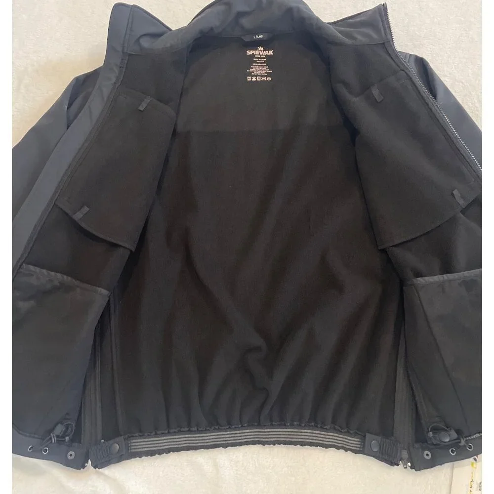 New Spiewak S318ZX Soft Shell Jacket Mens Large Long Dark Navy